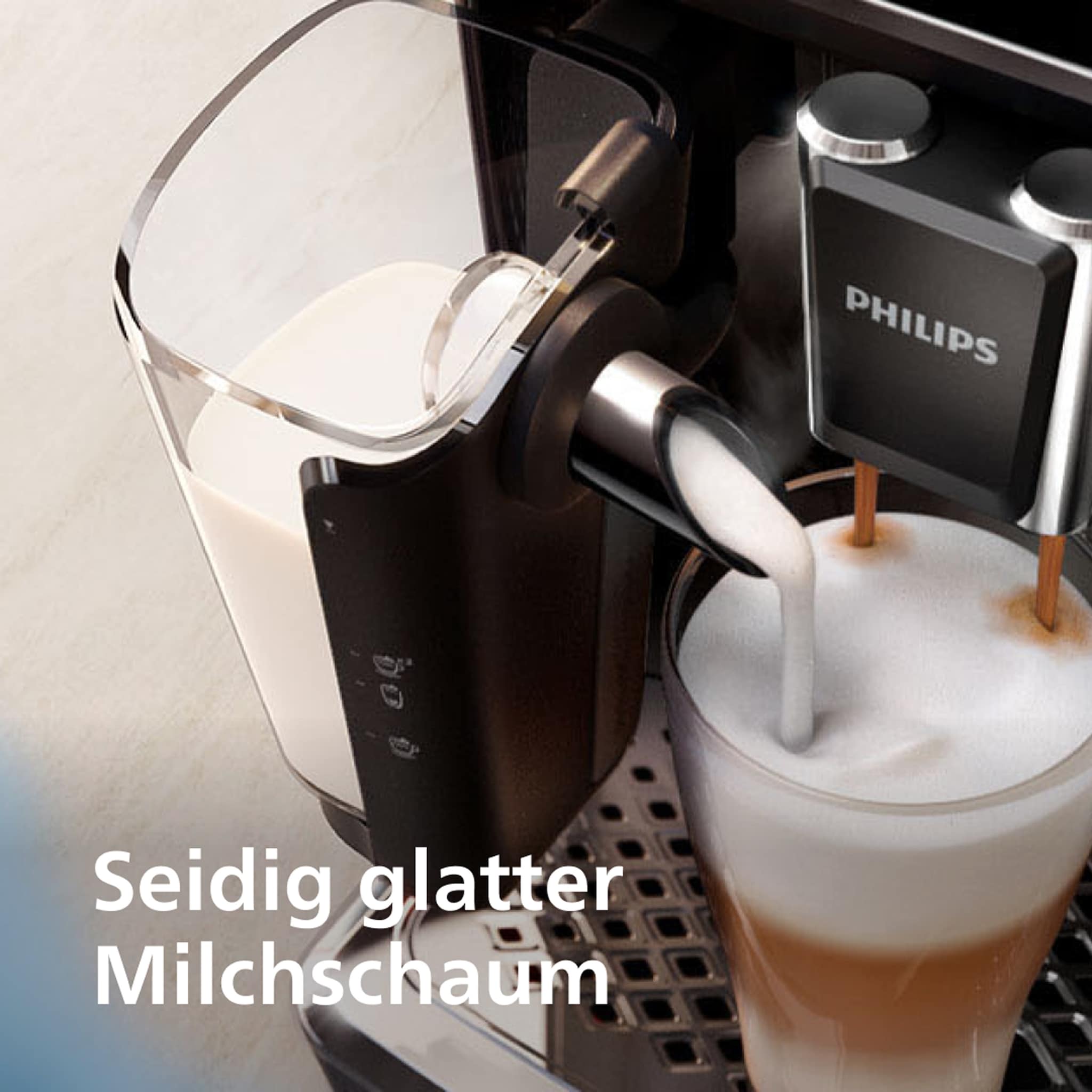 Philips 5400 Series EP5447/90 Kaffeevollautomaten, Espressomaschine, 1,8 l, Kaffeebohnen, Eingebautes Mahlwerk, 1500 W, Schwarz, Chrom